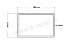 Teava rectangulara zincata 180x100x4 mm 1